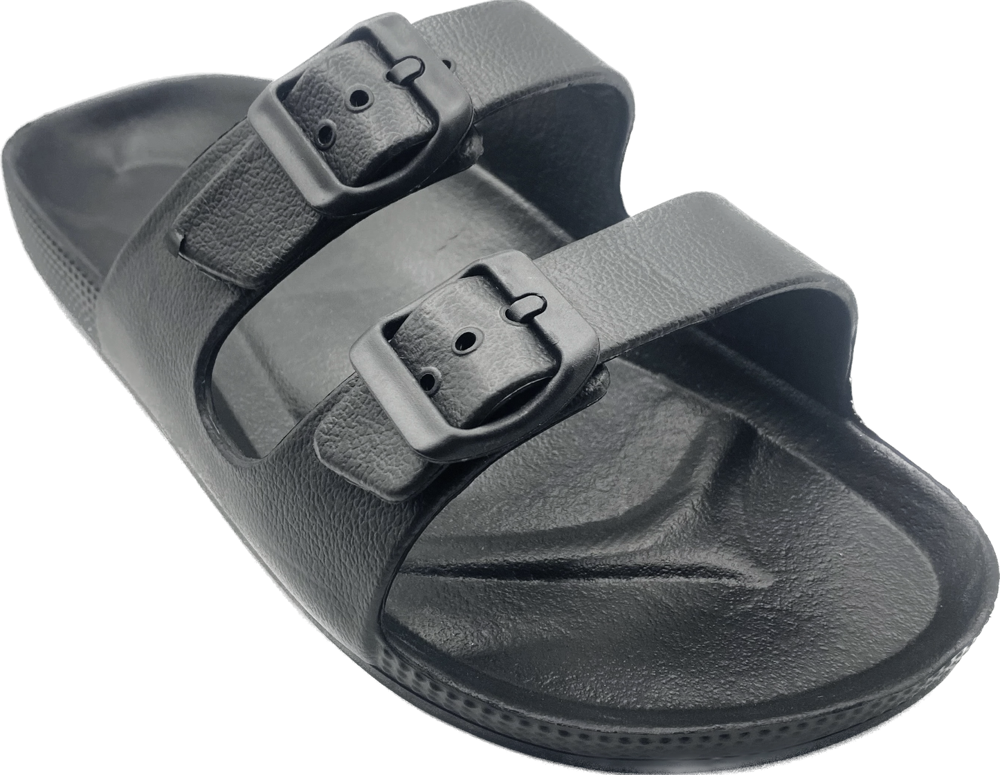 Naked Toes Men's Slide Two Buckle Sandal Adjustable Sandals